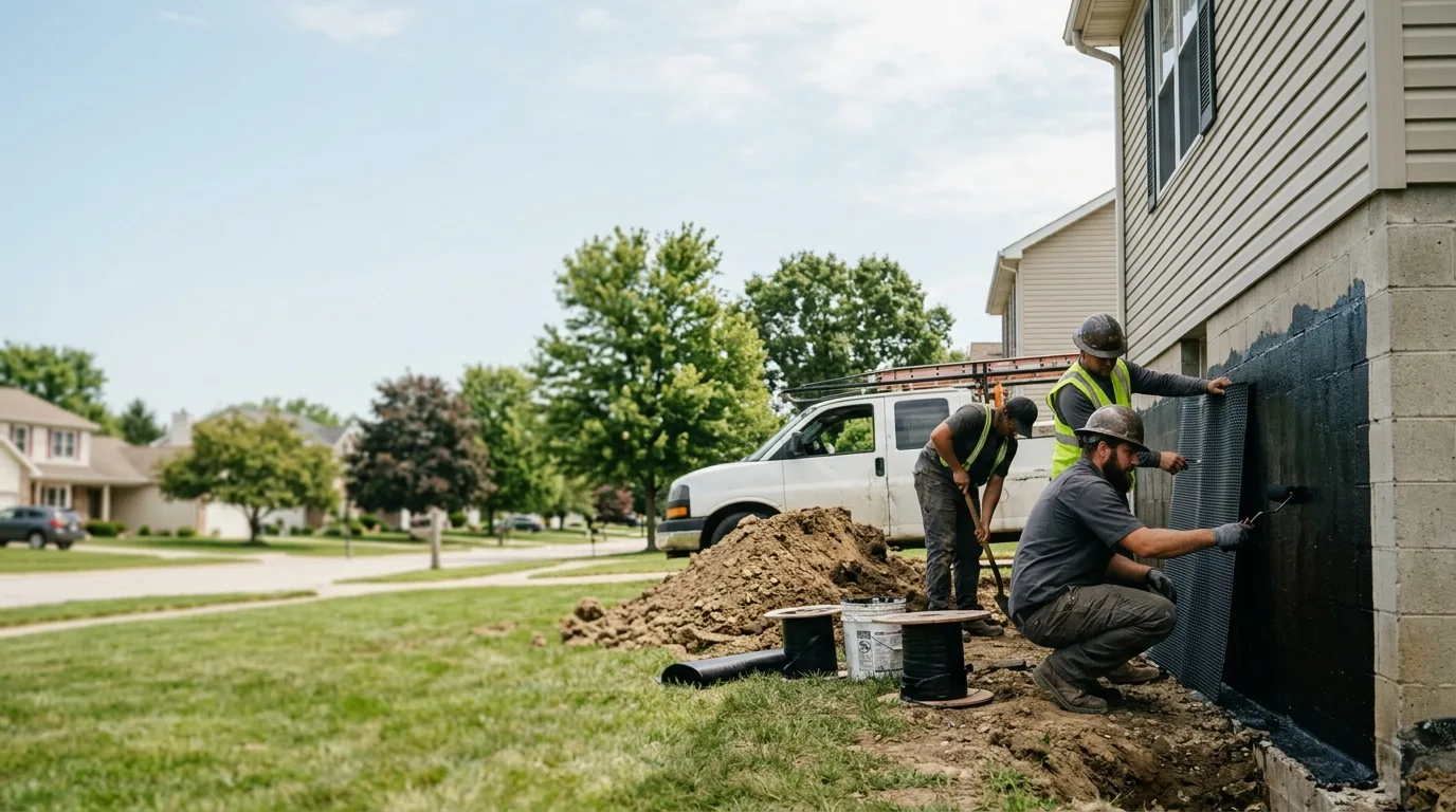 Basement Waterproofing in Bondville, IL near me